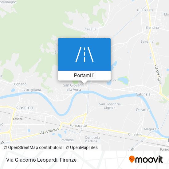 Mappa Via Giacomo Leopardi