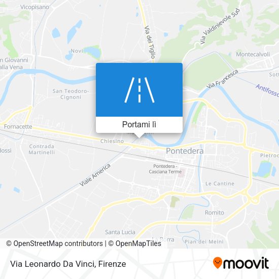 Mappa Via Leonardo Da Vinci