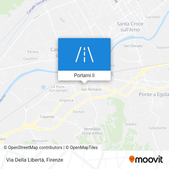 Mappa Via Della Libertà