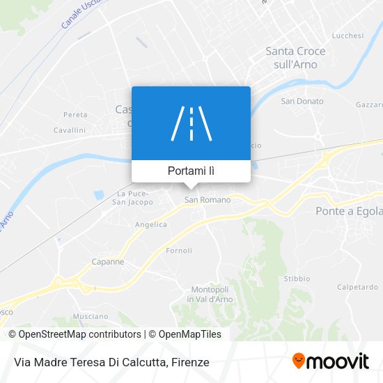 Mappa Via Madre Teresa Di Calcutta