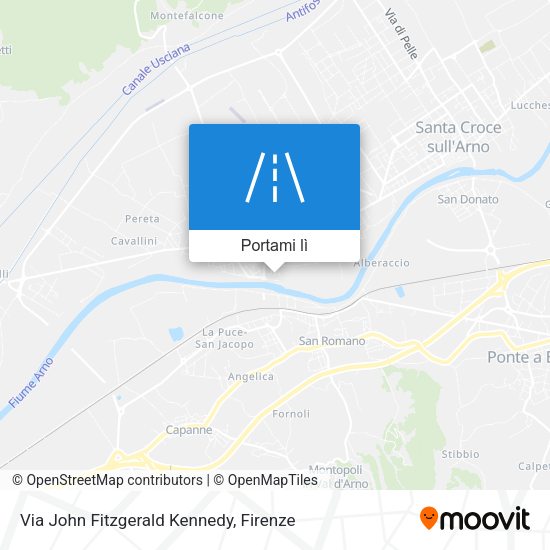 Mappa Via John Fitzgerald Kennedy