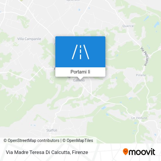 Mappa Via Madre Teresa Di Calcutta