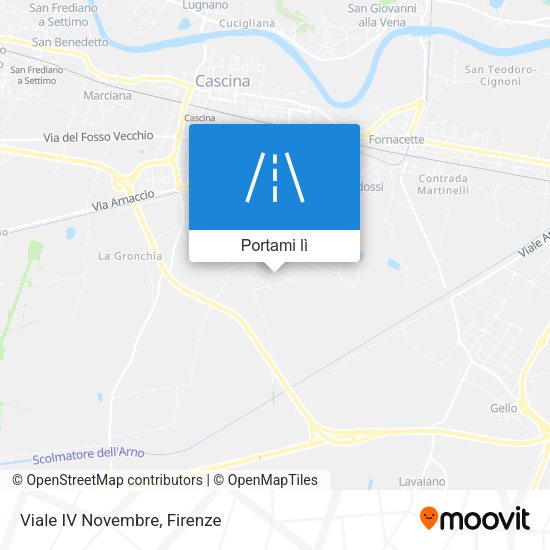 Mappa Viale IV Novembre