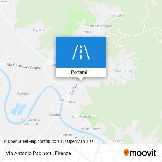 Mappa Via Antonio Pacinotti