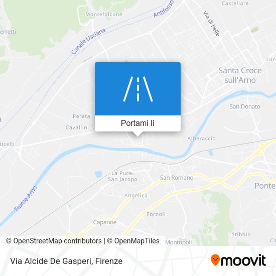 Mappa Via Alcide De Gasperi