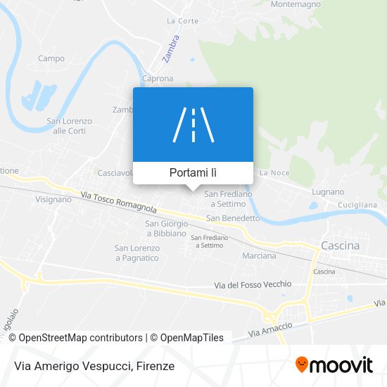 Mappa Via Amerigo Vespucci