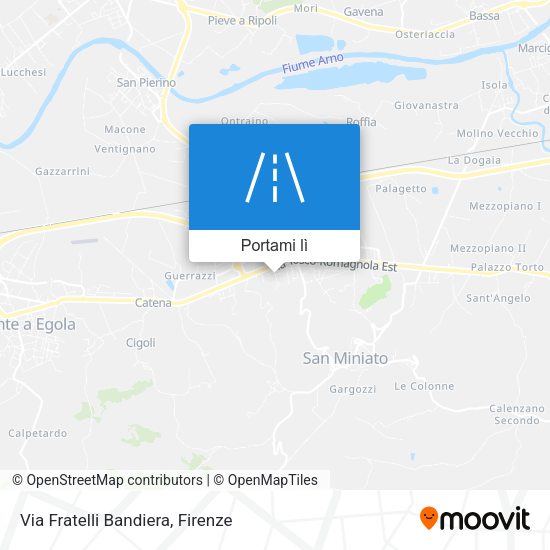 Mappa Via Fratelli Bandiera