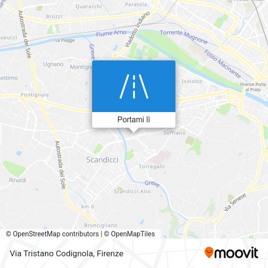 Mappa Via Tristano Codignola