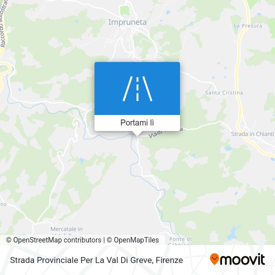 Mappa Strada Provinciale Per La Val Di Greve
