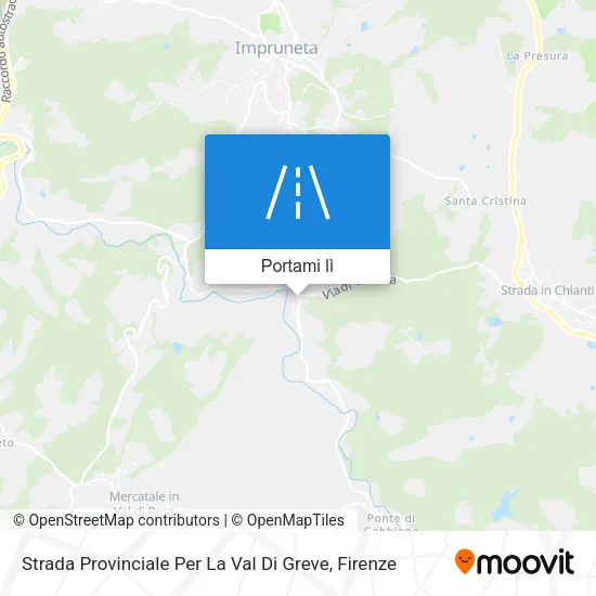 Mappa Strada Provinciale Per La Val Di Greve
