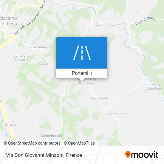 Mappa Via Don Giovanni Minzoni