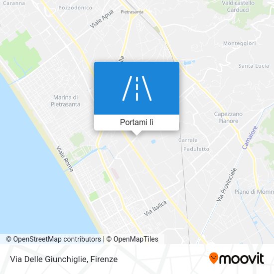 Mappa Via Delle Giunchiglie