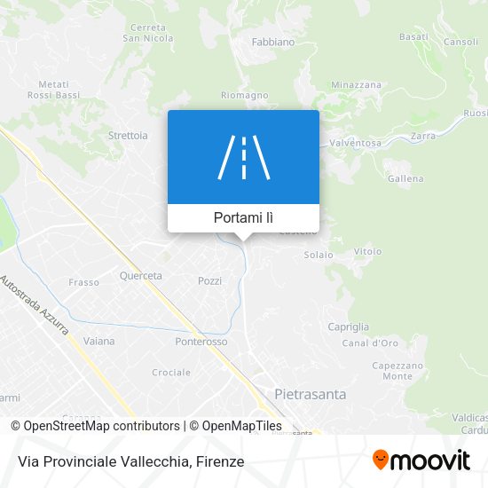 Mappa Via Provinciale Vallecchia