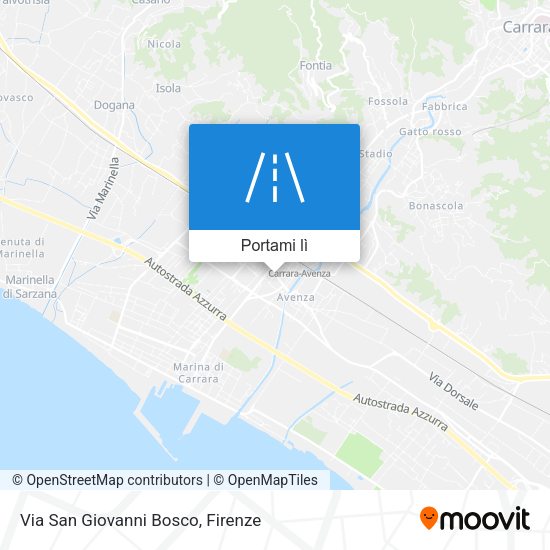 Mappa Via San Giovanni Bosco