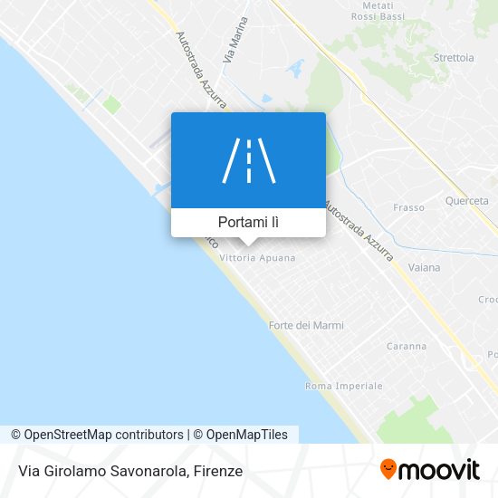 Mappa Via Girolamo Savonarola