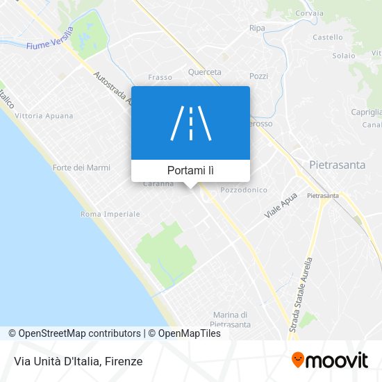 Mappa Via Unità D'Italia