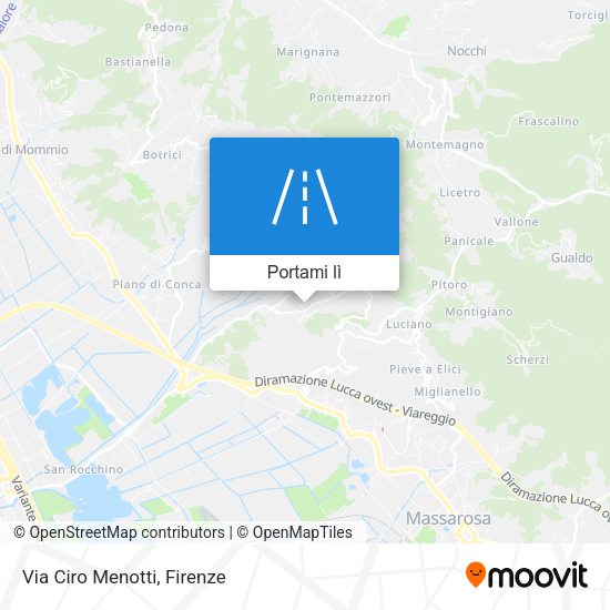 Mappa Via Ciro Menotti