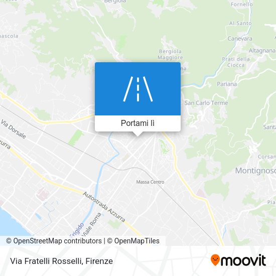 Mappa Via Fratelli Rosselli