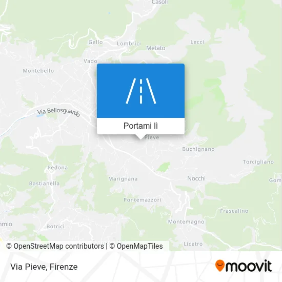Mappa Via Pieve