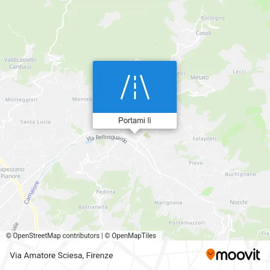 Mappa Via Amatore Sciesa