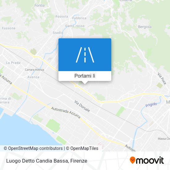 Mappa Luogo Detto Candia Bassa