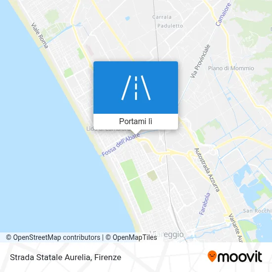 Mappa Strada Statale Aurelia