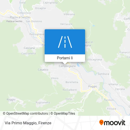 Mappa Via Primo Maggio