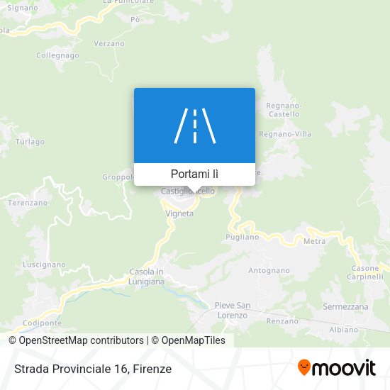 Mappa Strada Provinciale 16