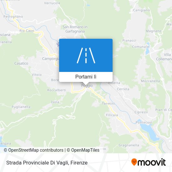 Mappa Strada Provinciale Di Vagli