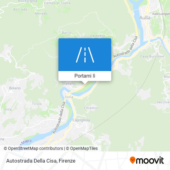 Mappa Autostrada Della Cisa