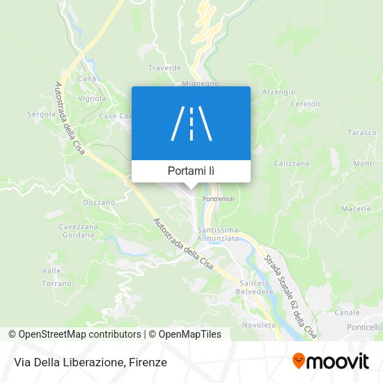 Mappa Via Della Liberazione