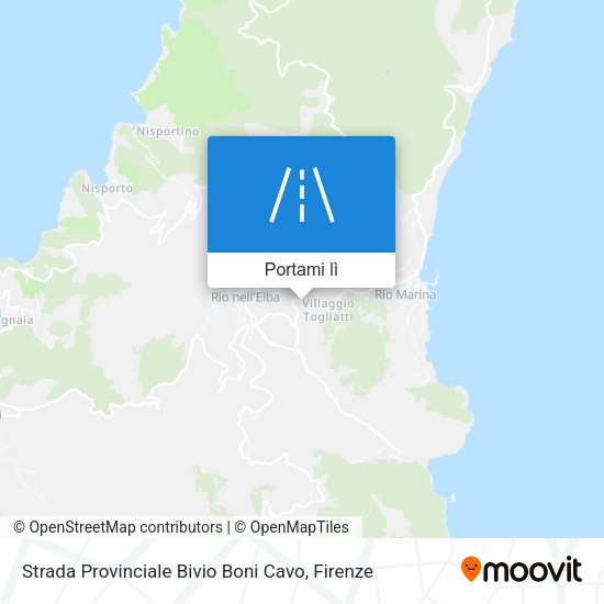 Mappa Strada Provinciale Bivio Boni Cavo