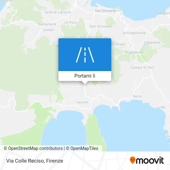 Mappa Via Colle Reciso