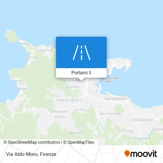 Mappa Via Aldo Moro