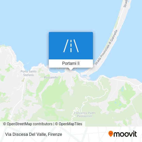 Mappa Via Discesa Del Valle