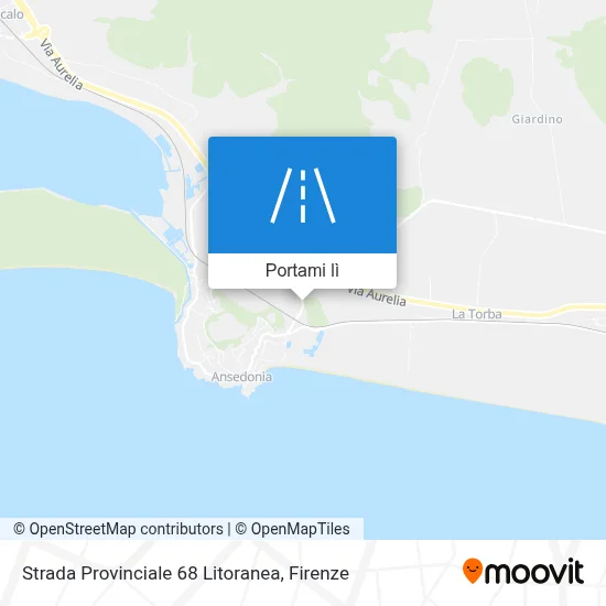 Mappa Strada Provinciale 68 Litoranea