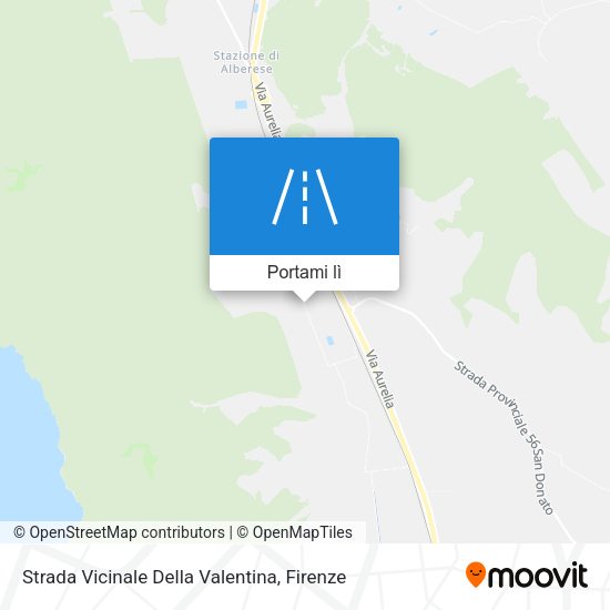 Mappa Strada Vicinale Della Valentina