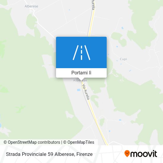 Mappa Strada Provinciale 59 Alberese