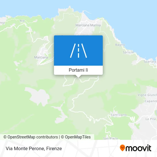 Mappa Via Monte Perone