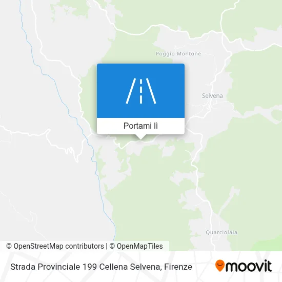 Mappa Strada Provinciale 199 Cellena Selvena
