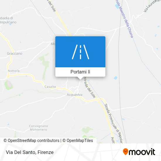 Mappa Via Del Santo