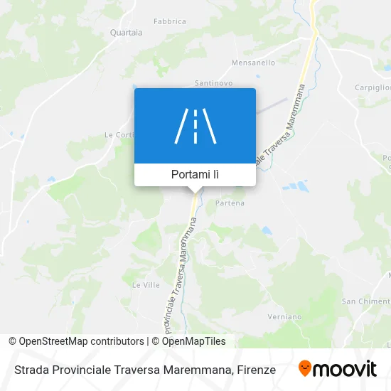 Mappa Strada Provinciale Traversa Maremmana