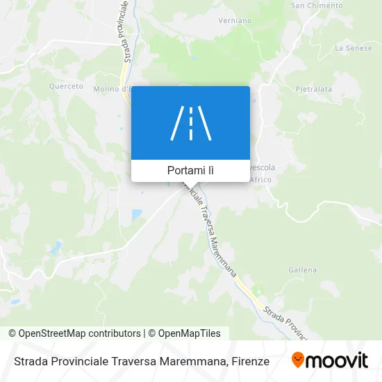 Mappa Strada Provinciale Traversa Maremmana