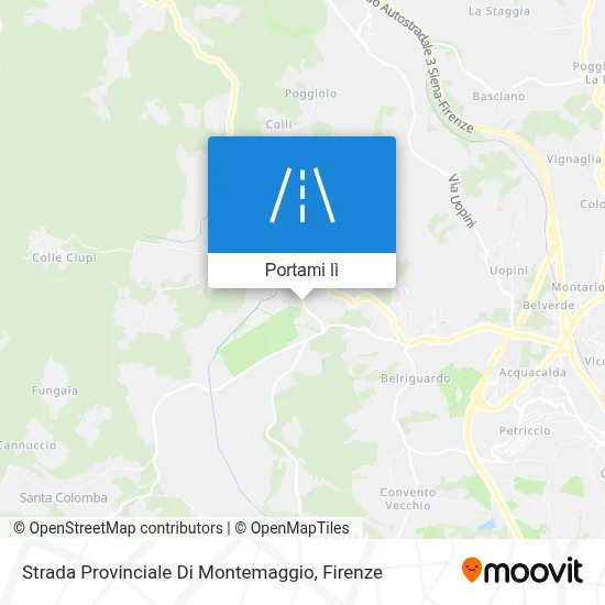 Mappa Strada Provinciale Di Montemaggio