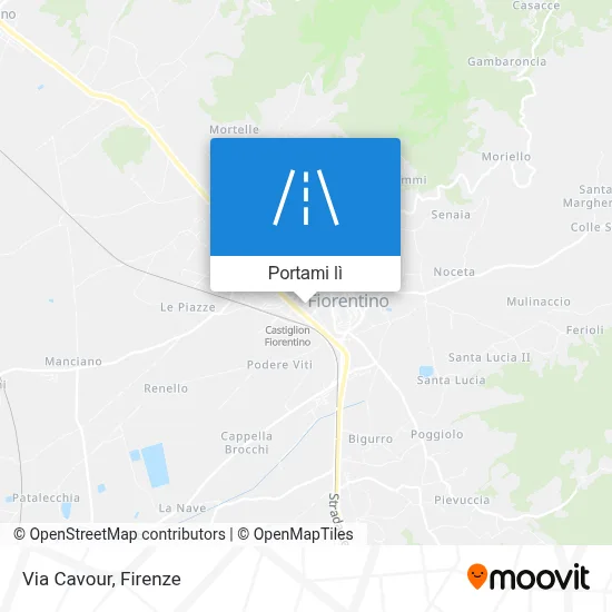 Mappa Via Cavour