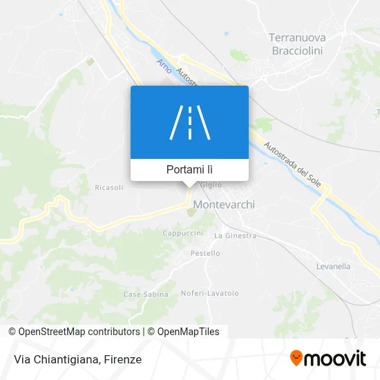Mappa Via Chiantigiana