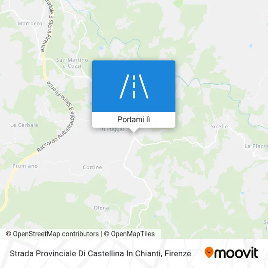 Mappa Strada Provinciale Di Castellina In Chianti