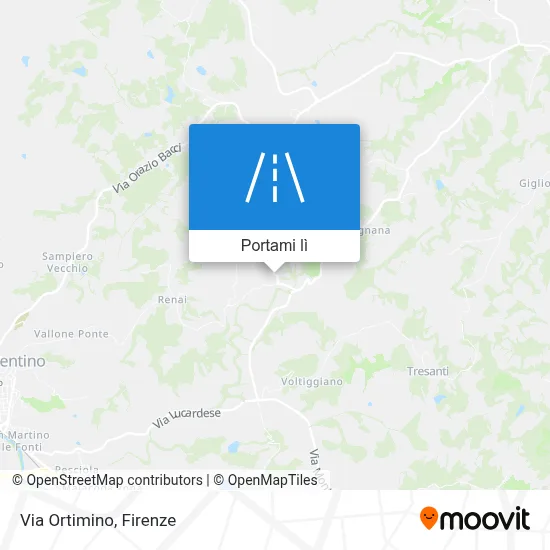 Mappa Via Ortimino