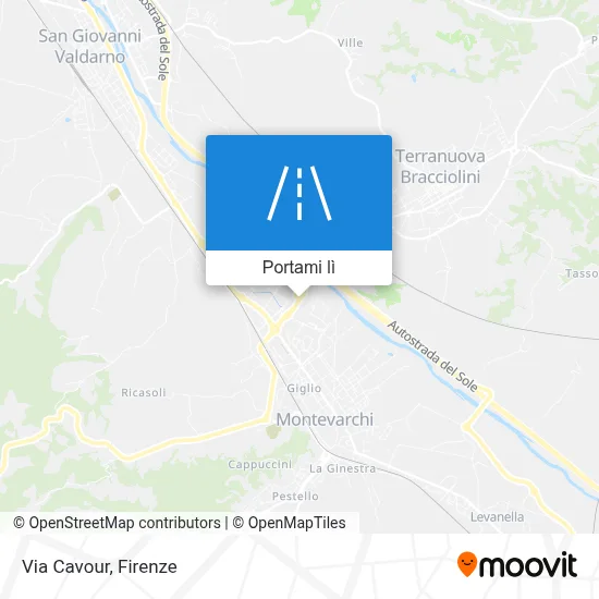 Mappa Via Cavour