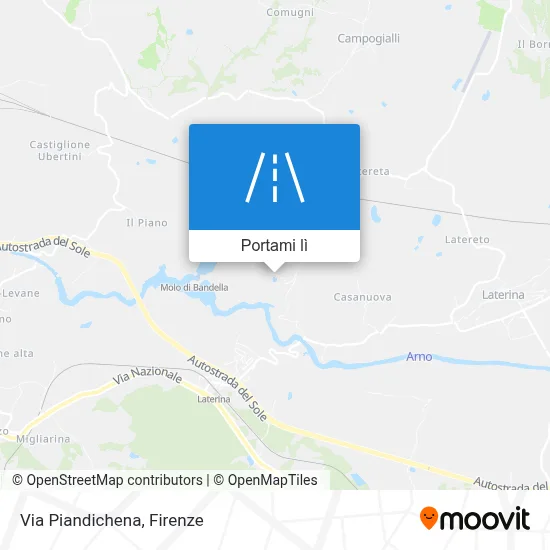 Mappa Via Piandichena